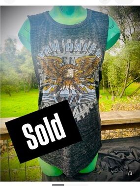 Van Halen Eagle Graphic Muscle Tee - Black